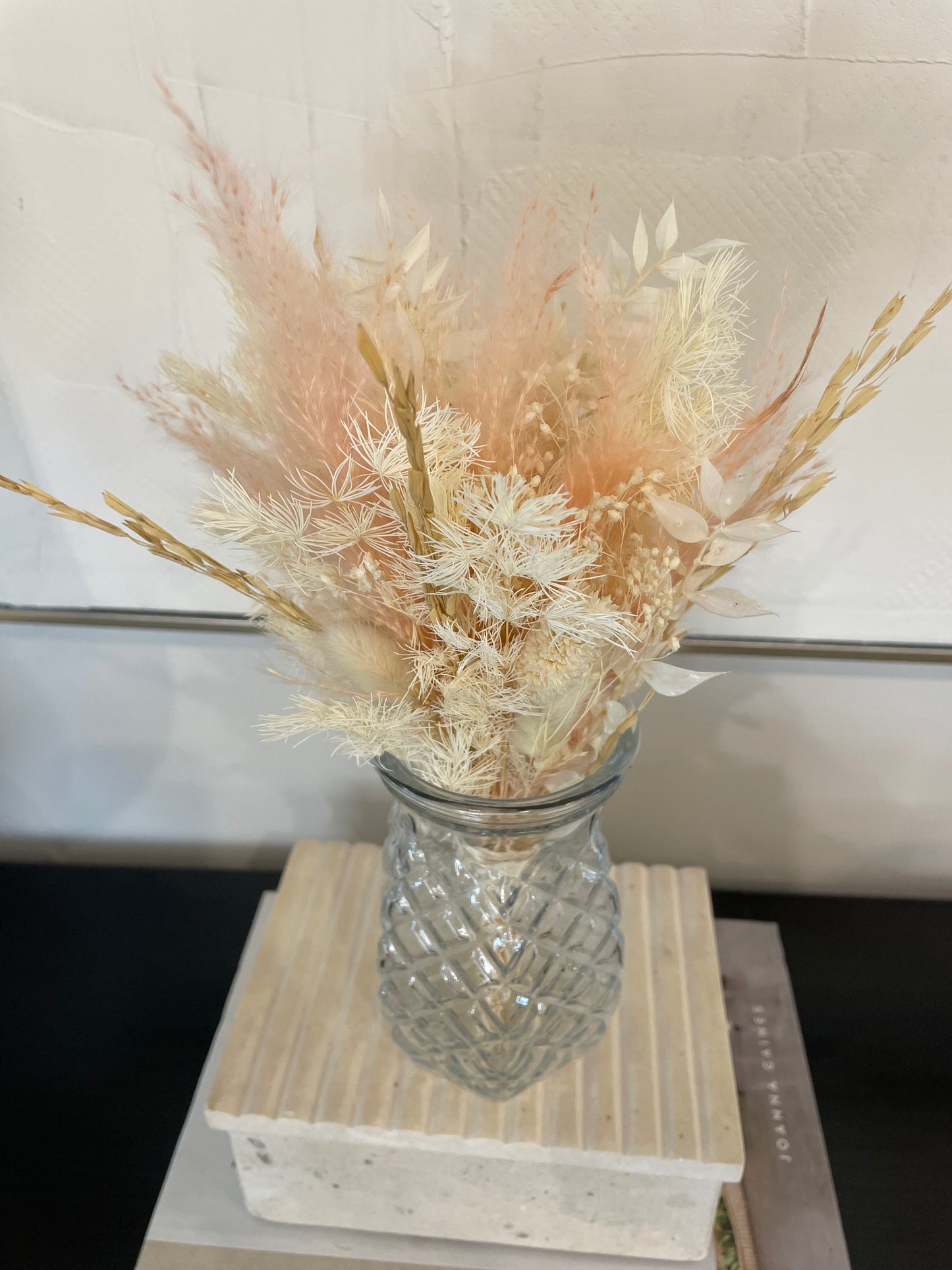 Dried Flower Bundle in a Thrifted Vase