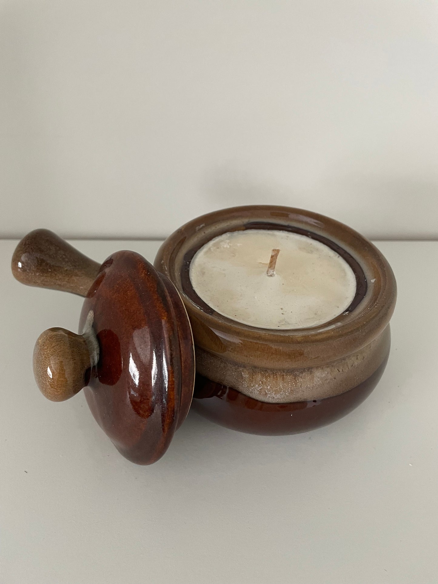 Hand-Poured Candle in Vintage Soup Crock
