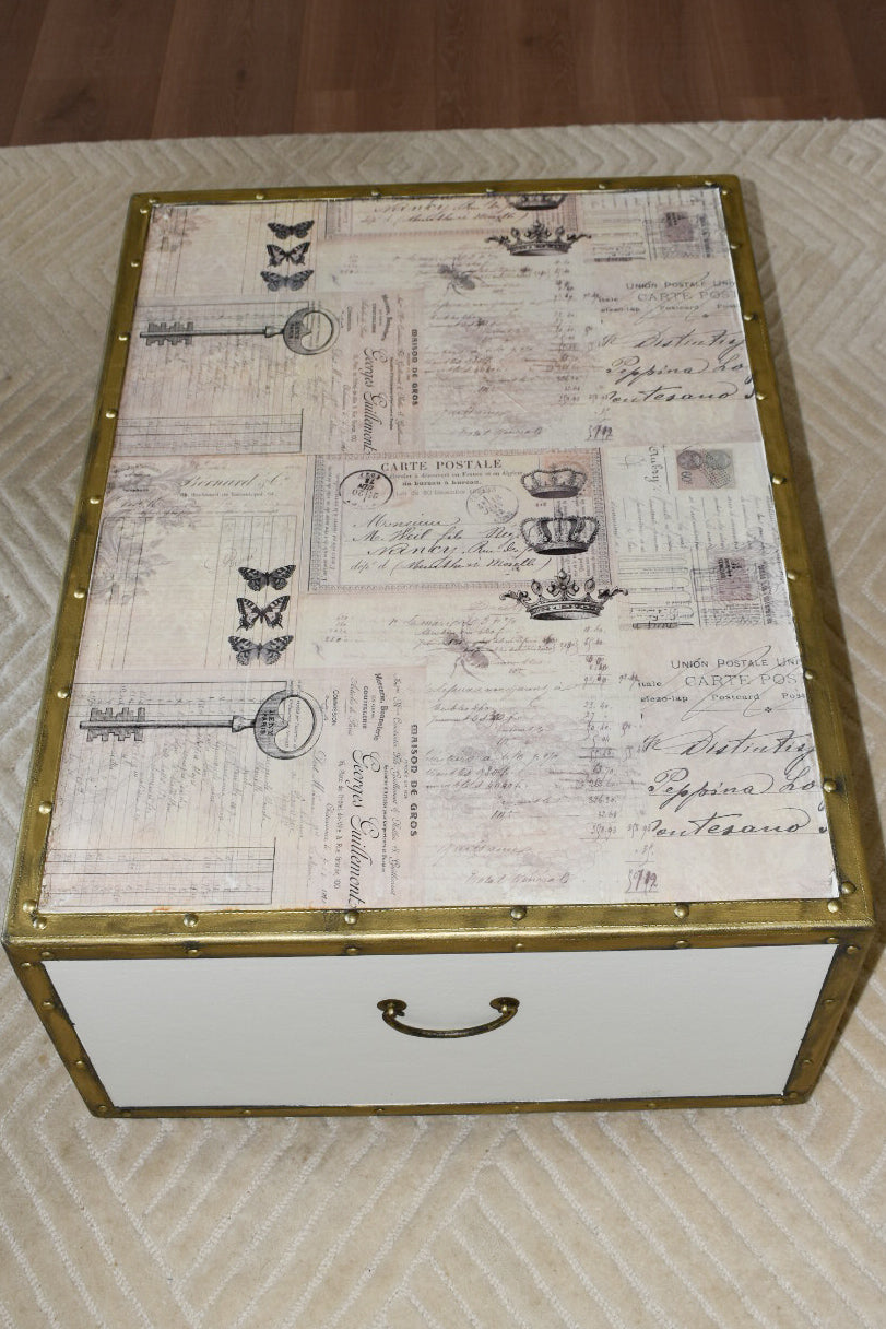 Upcycled Parisian Trunk Table