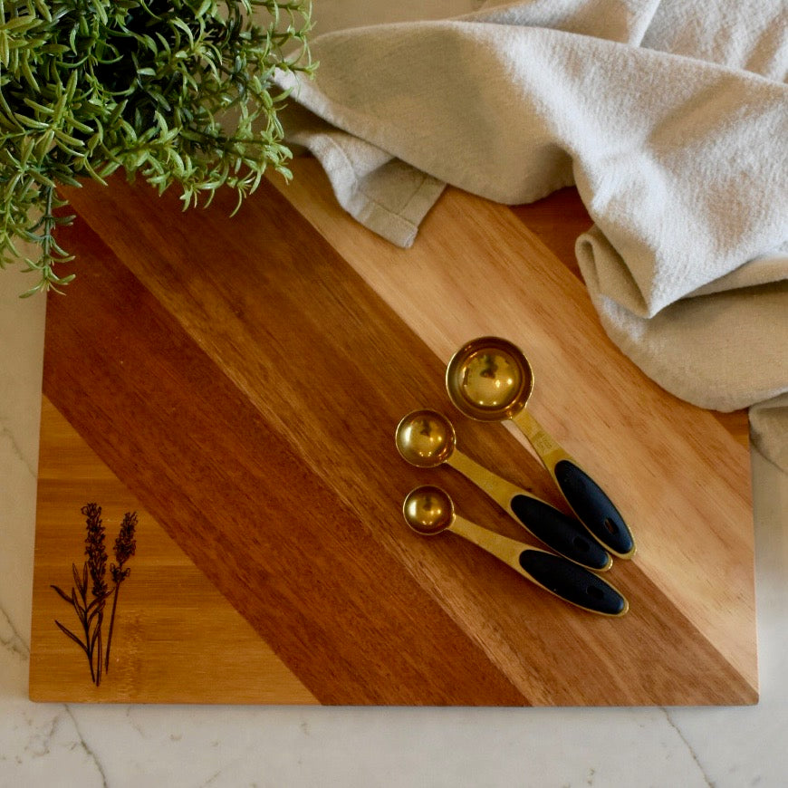 "Lavender" – Handcrafted Cutting Board (11"x14")