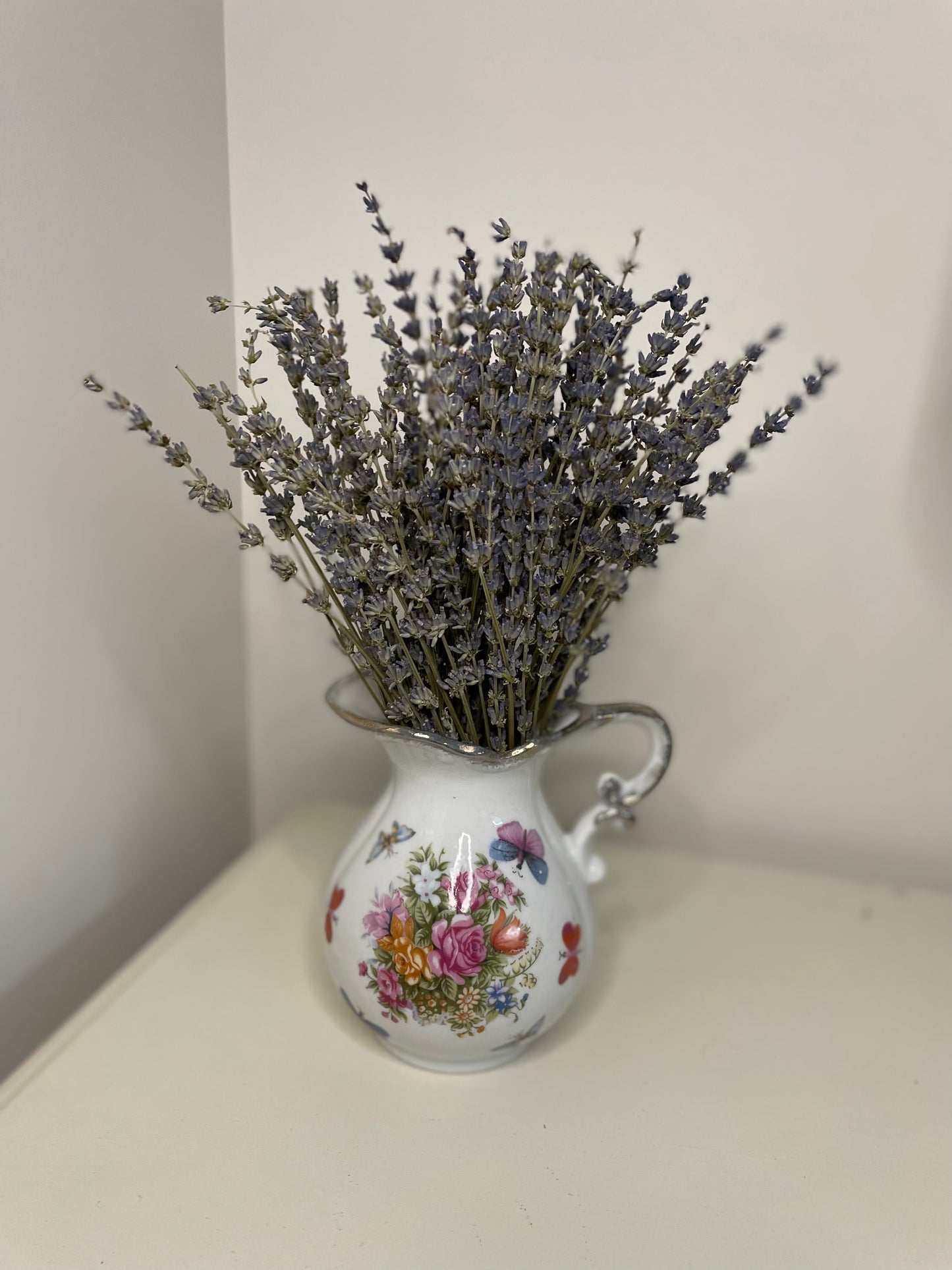 Dried Flower Bundle in a Thrifted Vase