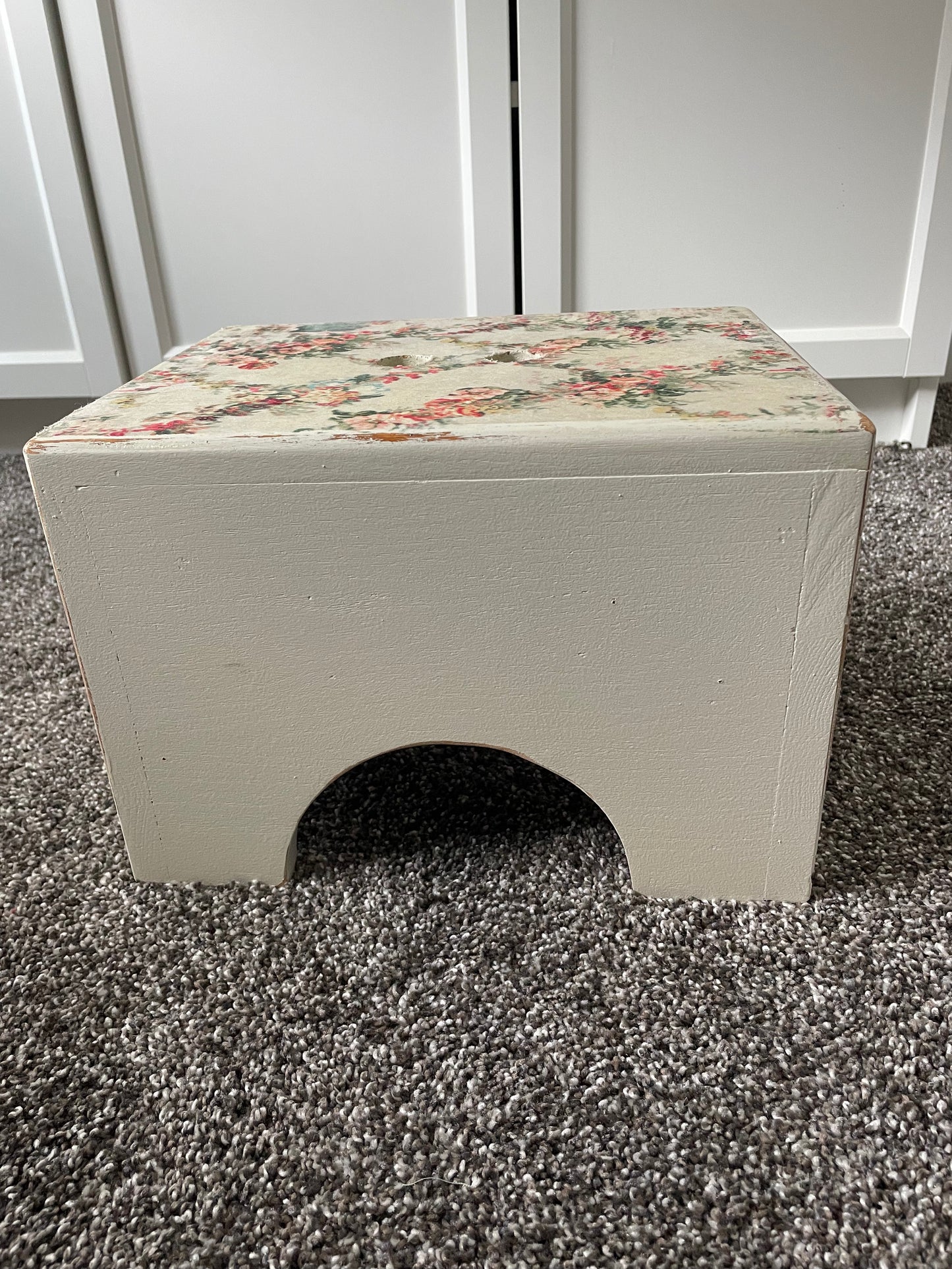 Upcycled Wooden Cottage Step Stool
