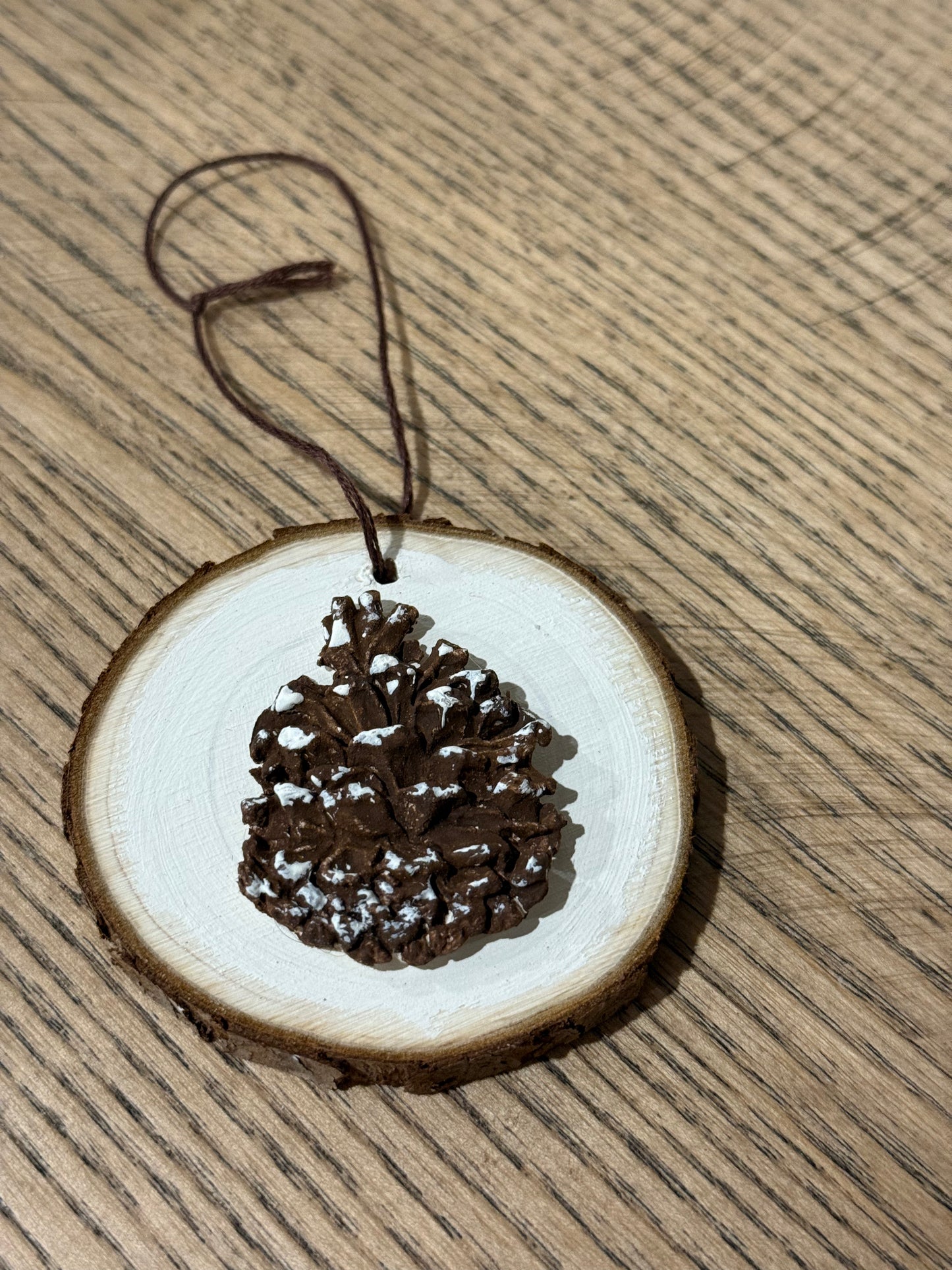 Wood Slice Ornaments – Mushrooms & Pinecones