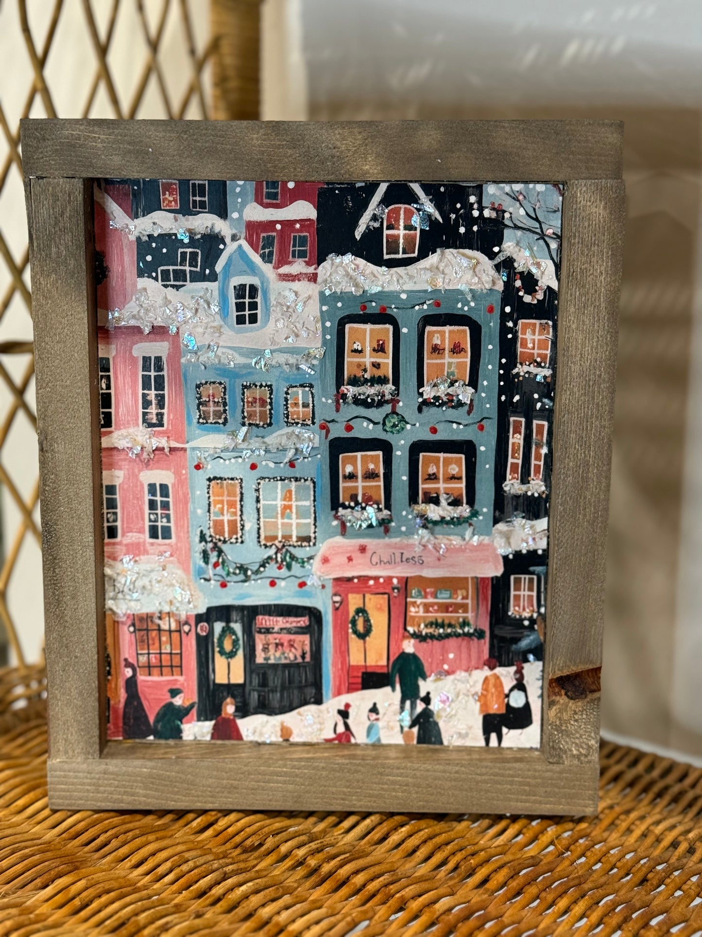 Shelf Sitter Holiday Scene