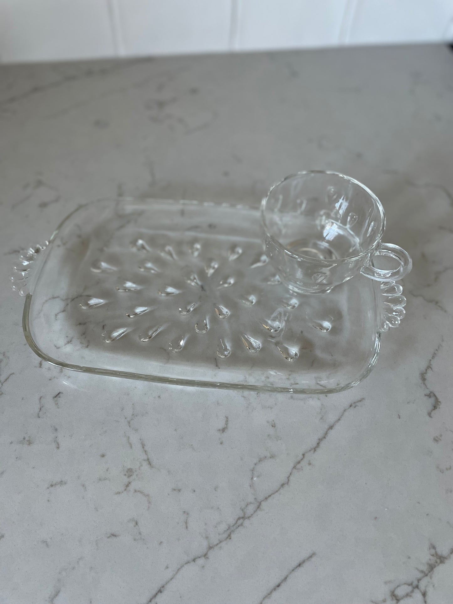 Vintage Glass Girl Dinner Set