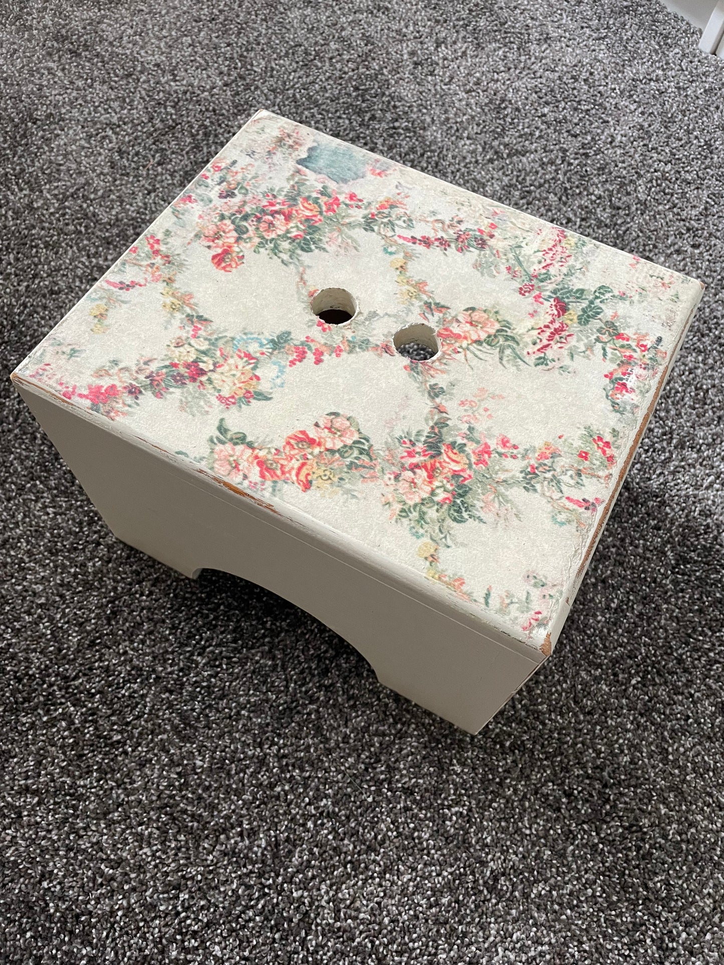 Upcycled Wooden Cottage Step Stool