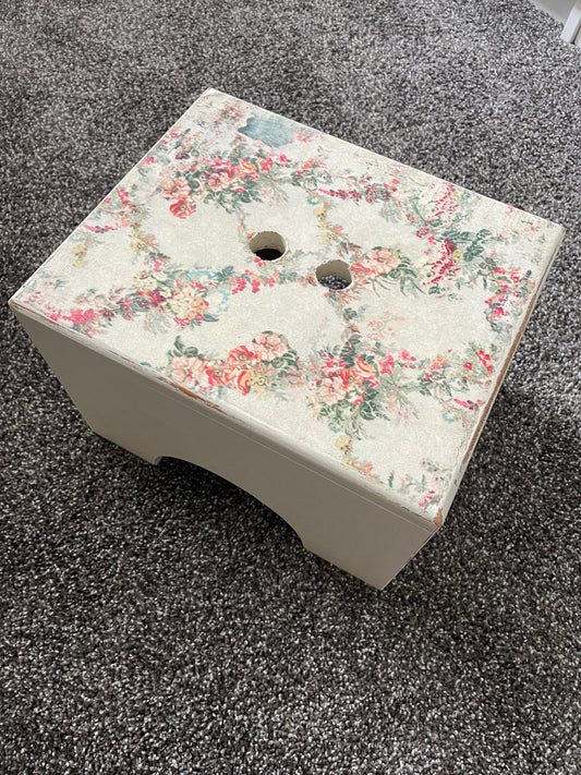 Upcycled Wooden Cottage Step Stool