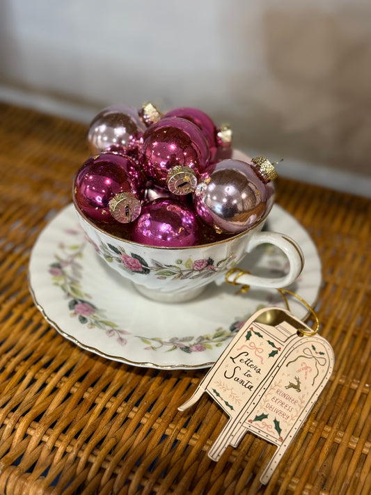 Vintage Teacup Ornament Display