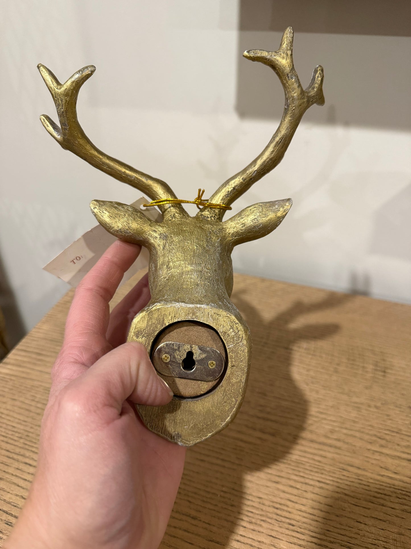 Upcycled Gold Wall Ornament