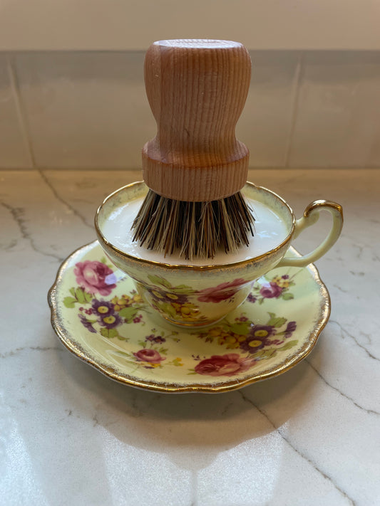 Solid Buttermilk Dish Soap in Vintage Tea Cup – Earl Grey Tea