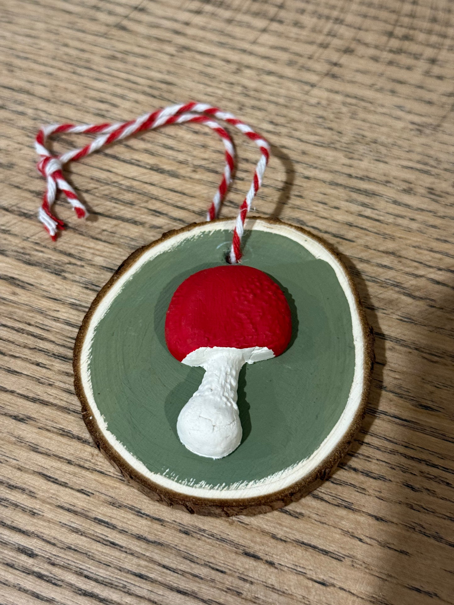 Wood Slice Ornaments – Mushrooms & Pinecones
